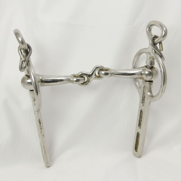 50-White metal swivel sides 3 slot jointed with shaped French link