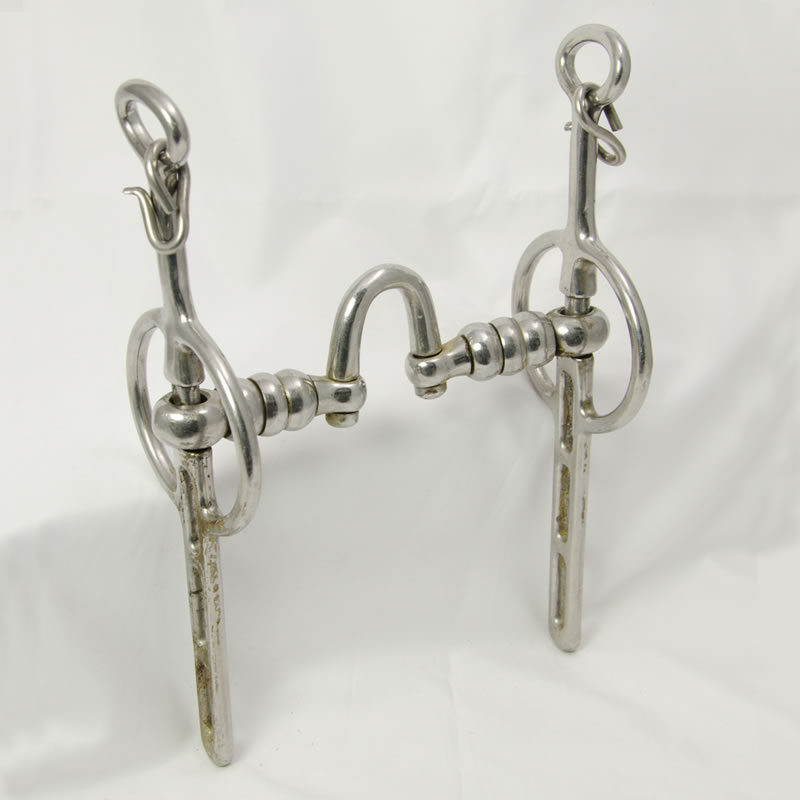 71-White metal long shanked Hanoverian double jointed with rollers 3 slot